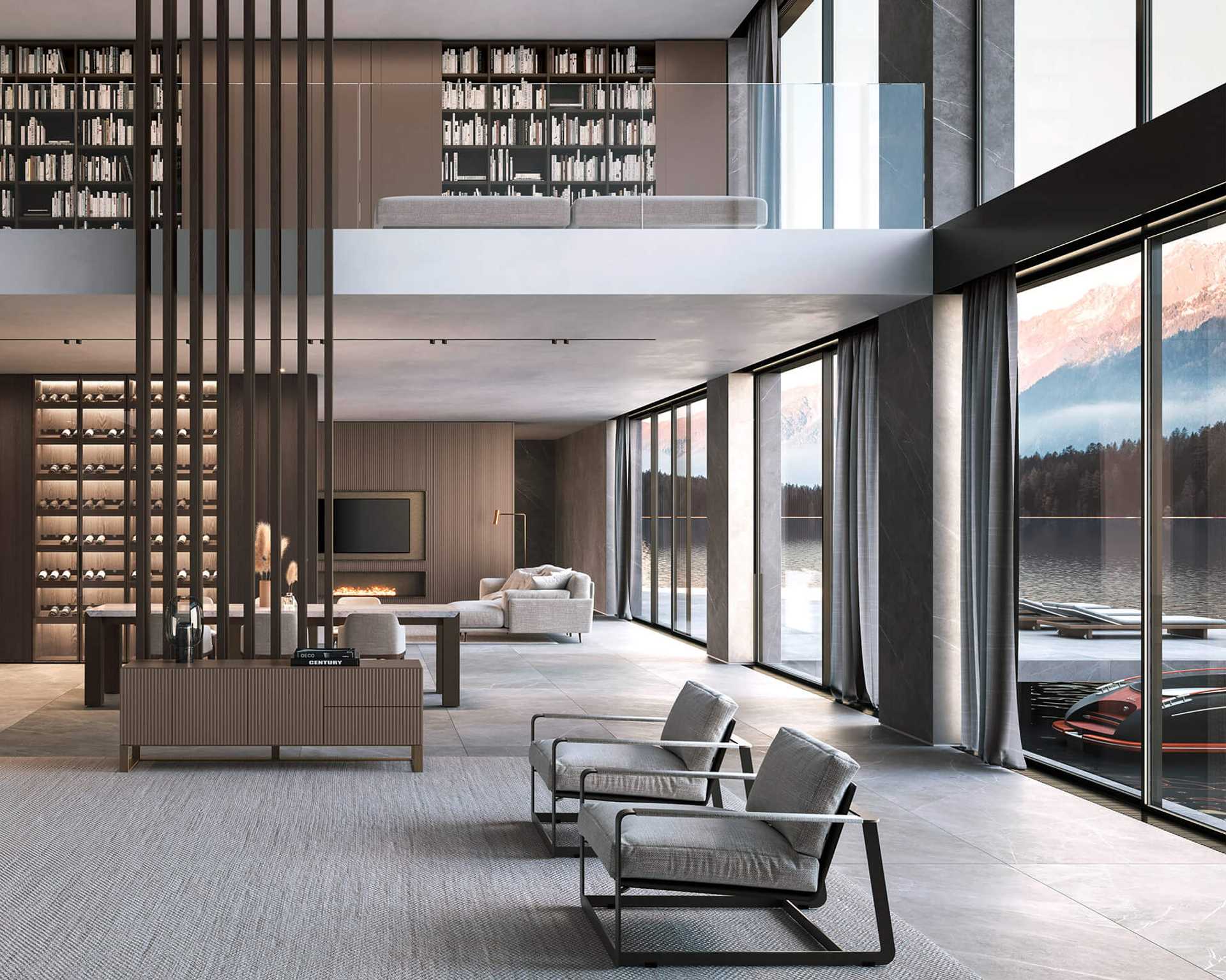 Bright Natural Light Open Concept Living Room - NOLI Modern