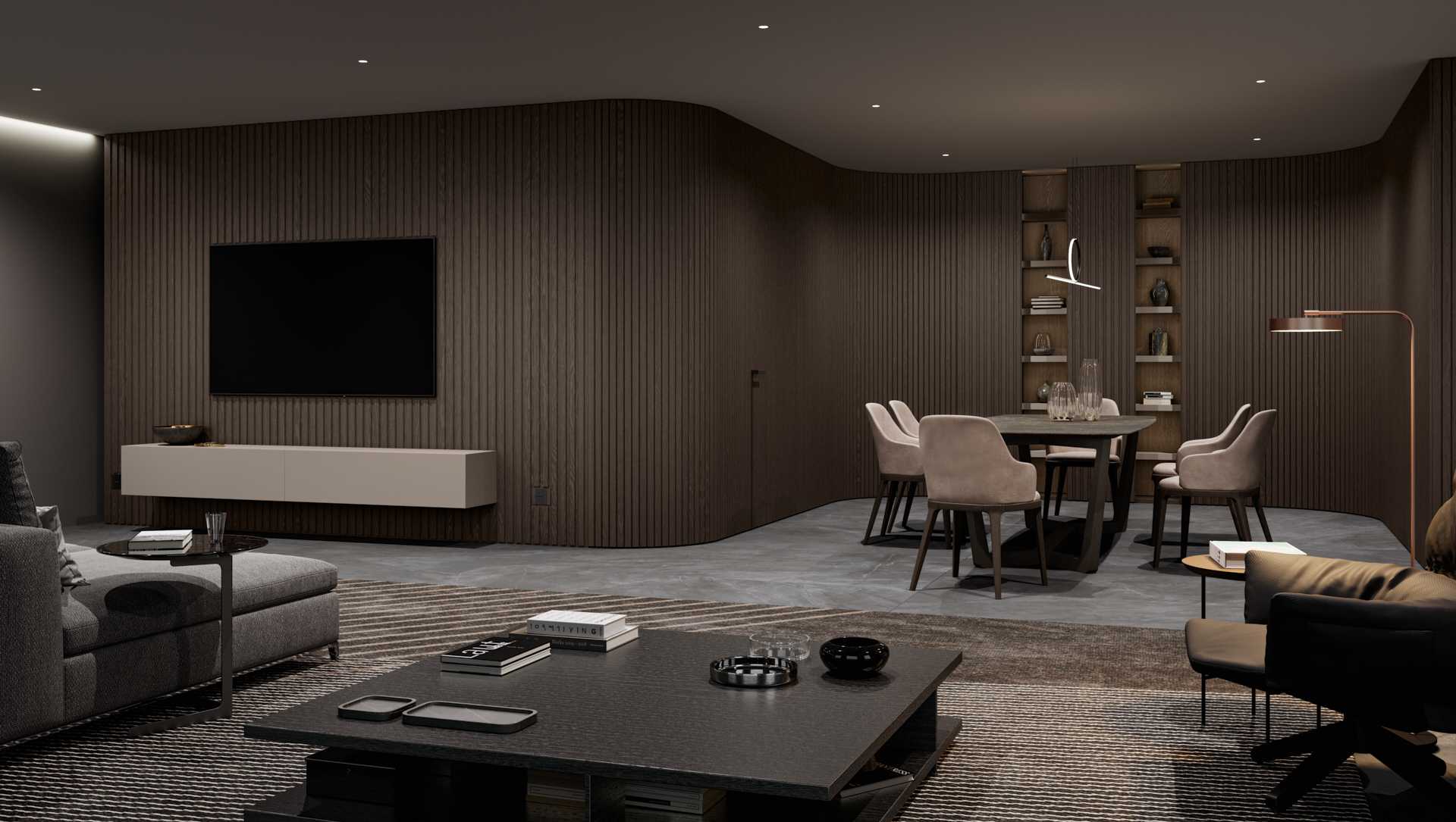 modern basement renovation