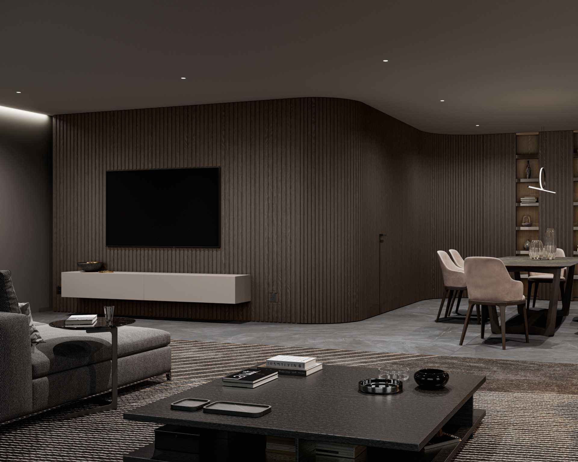 modern basement renovation