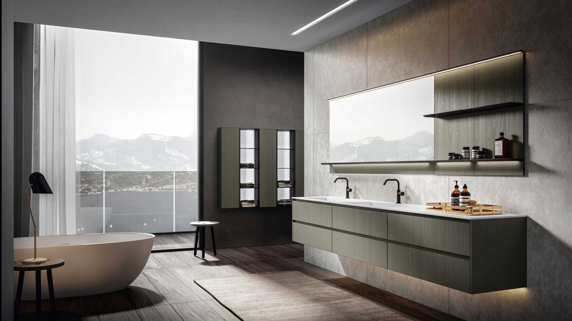 Bright Modern Bathroom Interior - NOLI Modern Italian Living